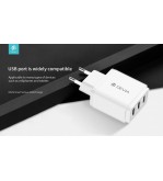 Alimentatore da muro con tre uscite USB 3.4 Amper