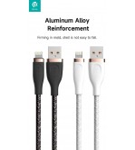 Cavo Intrecciato da Usb a Lightning 2,4 A, 1,5 Metri Bianco