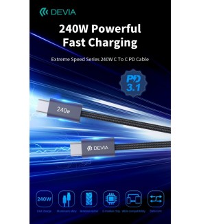 Cavo Devia da Tipo-C a Tipo-C PD 240W Super rapido 2 Metri