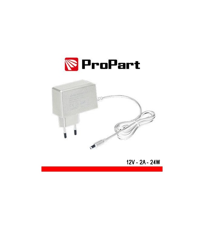 Alimentatore Switching tensione cost 12Vdc 2A (24W) Bianco