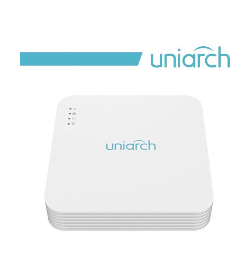 NVR Uniarch 4 Canali 8 Megapixel, 4 Porte PoE