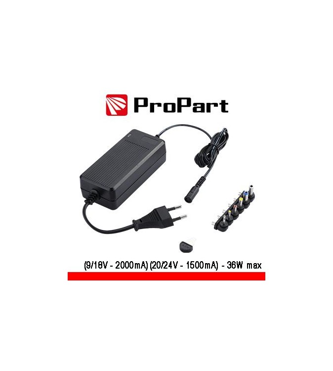 Alimentatore Universale Multi 9-24V 2000-1500mA 36W max