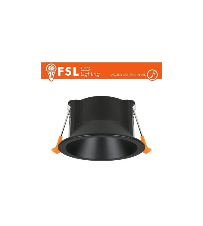 Ghiera fissa TONDA - Alluminio verniciato a polvere, foro 75mm NERA