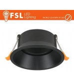 Ghiera orientabile TONDA - Alluminio verniciato a polvere, foro 83mm NERA