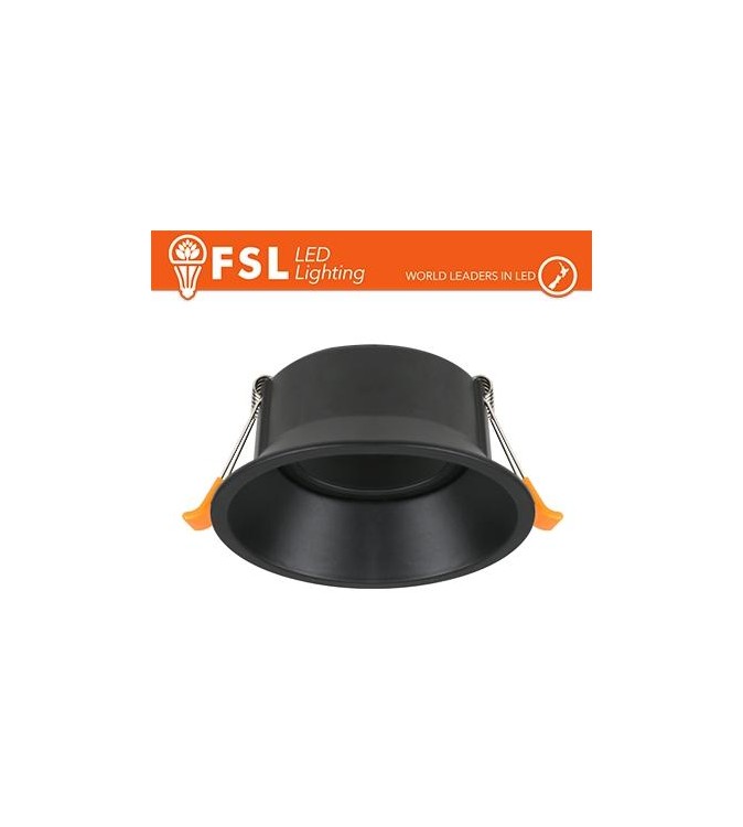 Ghiera orientabile TONDA - Alluminio verniciato a polvere, foro 83mm NERA