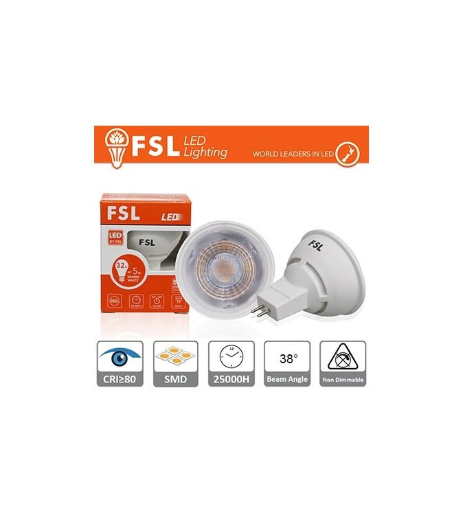 MR16 Lampadina LED - 6W 6500K 520LM 38º CRI80   DC 12V