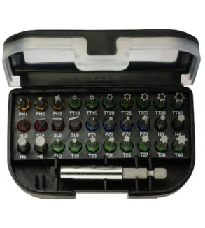 STA60490-XJ,SET 31pz INSERTI 25mm MISTI - CODIFICA CROMATICA