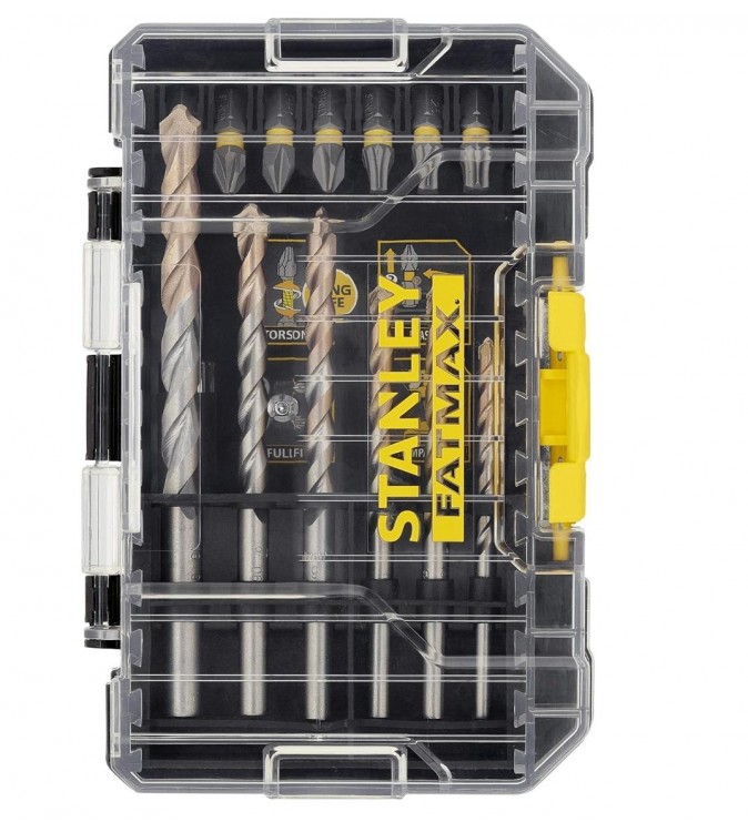 STA88552-XJ,SET 19 PEZZI PER FORARE MURATURA ED AVVITARE
