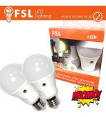 Lampada LED con Doppio Sensore Crepuscolare 9W 3000K - Confezione 2PACK