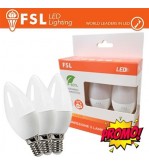 Lampada Oliva E14: Confezione PROMO 3PACK - 6W 4000K