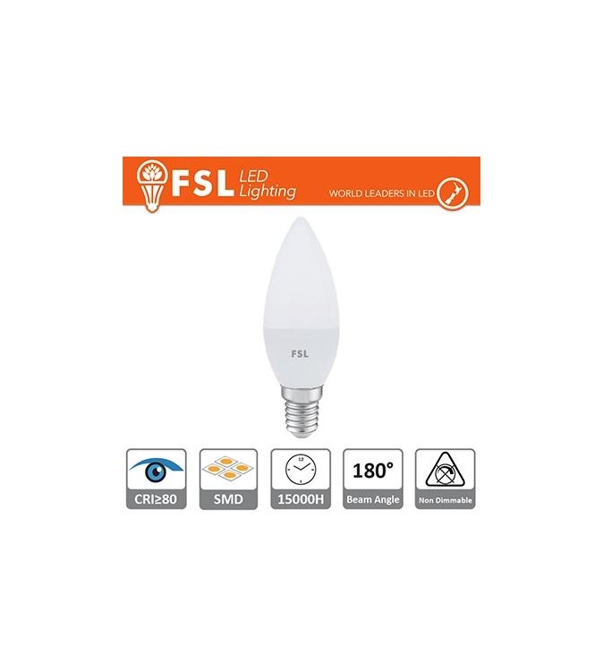 Lampada Oliva - 5,5W 4000K E14