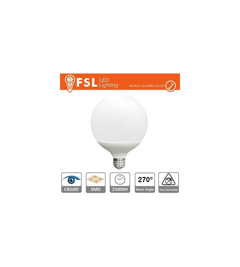 Lampada Globo Ø12cm - 24W 6500K E27
