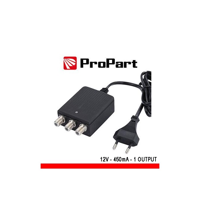 Alimentatore per amplificatori d'antennaTV 12V 450mA 2uscite