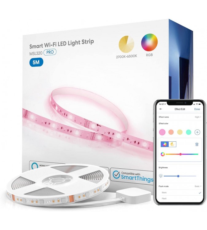 Meross Striscia LED PRO RGB + CCT Smart Wi-Fi 5m - Apple HomeKit