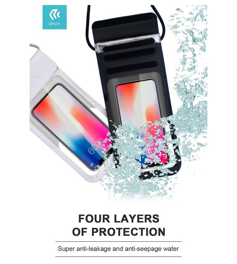 Custodia impermeabile 30 metri per smartphone fino a 6,9 pollici Silver