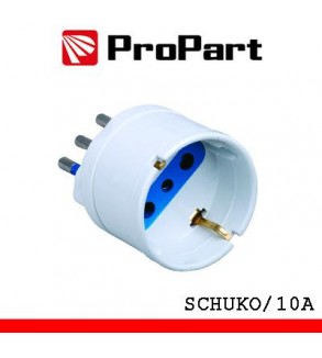 Adattatore schuko spina10A