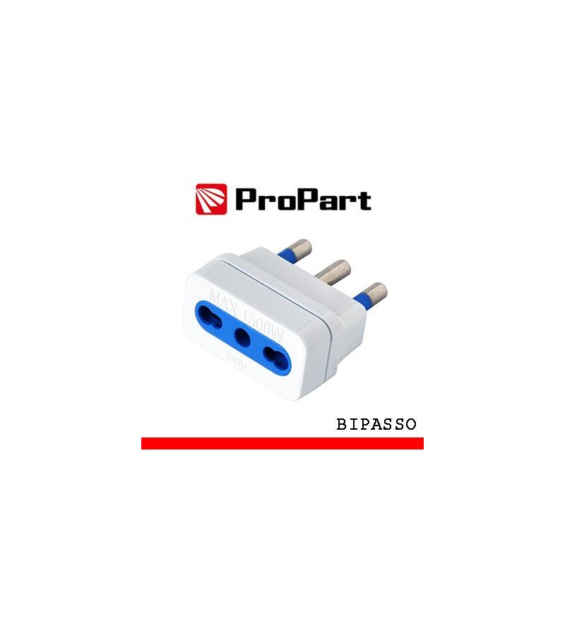 Adattatore bipasso spina16A
