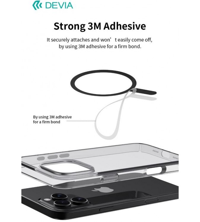 Adesivi Magnetici universali per magsafe su cover 2pz Bianco e Nero