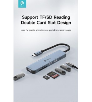 Leopard Type-C a USB3.0*3+PD + lettore di schede 5 in 1 HUB