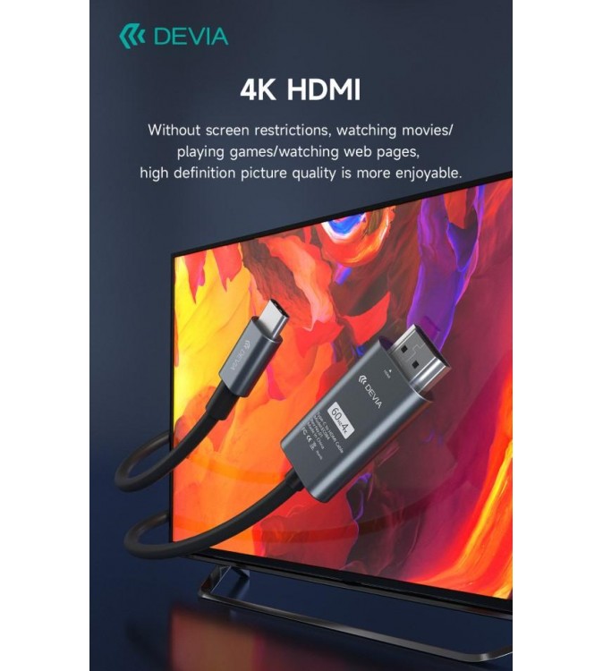 Adattatore da Tipo-C ad HDMI per trasmissione da smartphone a monitor