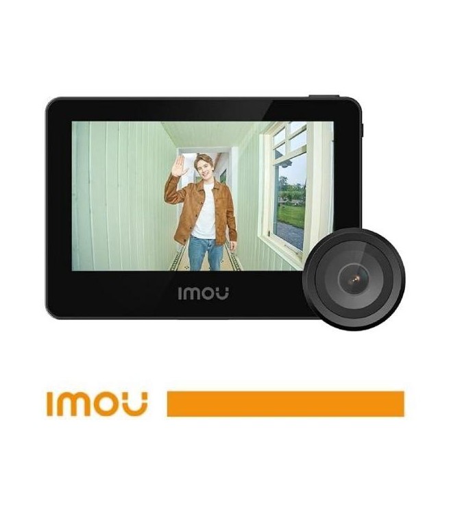 Imou Telecamera spioncino video Wi-Fi VD1 5MP con schermo interno 4,3" per porta