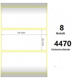 White 70x32mm,4470 Et/Rotolo Z-1000D,2.8x1.3x3 Core,8 Rolls