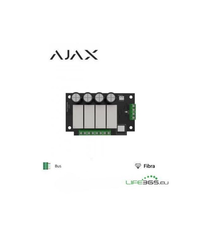 Ajax Superior MultiRelay Fibra - Modulo relay a quattro canali