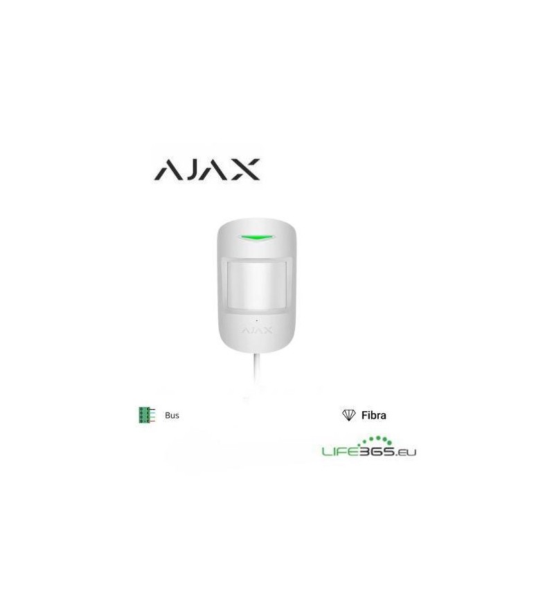 Ajax Superior MotionProtect Fibra Bianco - Rilevatore Movimento Indoor Bianco