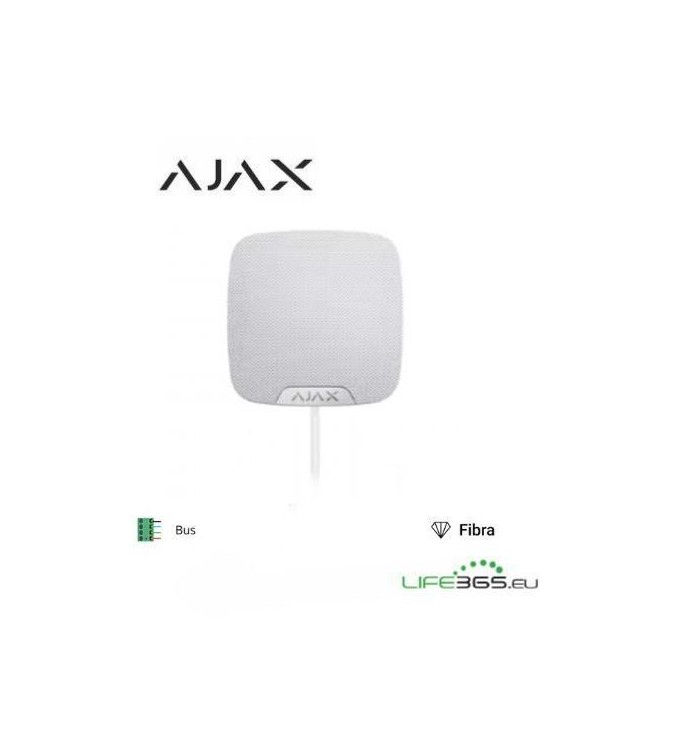 Ajax Superior HomeSiren Fibra white - Sirena da interno bianca