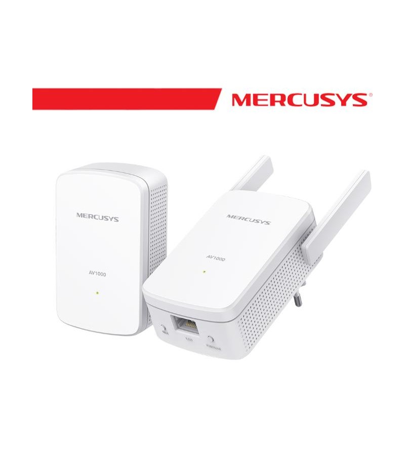 Mercusys Powerline Kit Homeplug AV2 fino a 1000Mbps e Wi-Fi 300Mbps - MP510 KIT