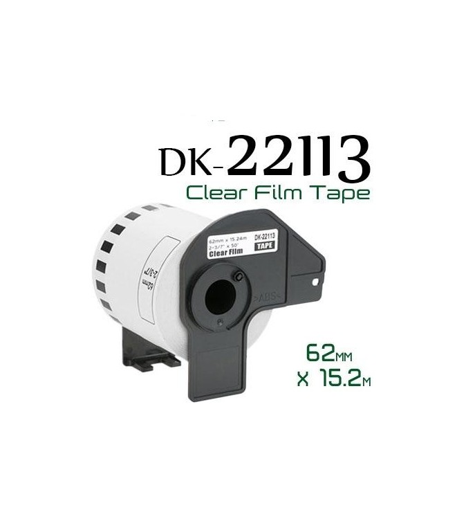 Clear 62mmX15.24m Compa Brother P-Touch QL1000,1050,1060,820