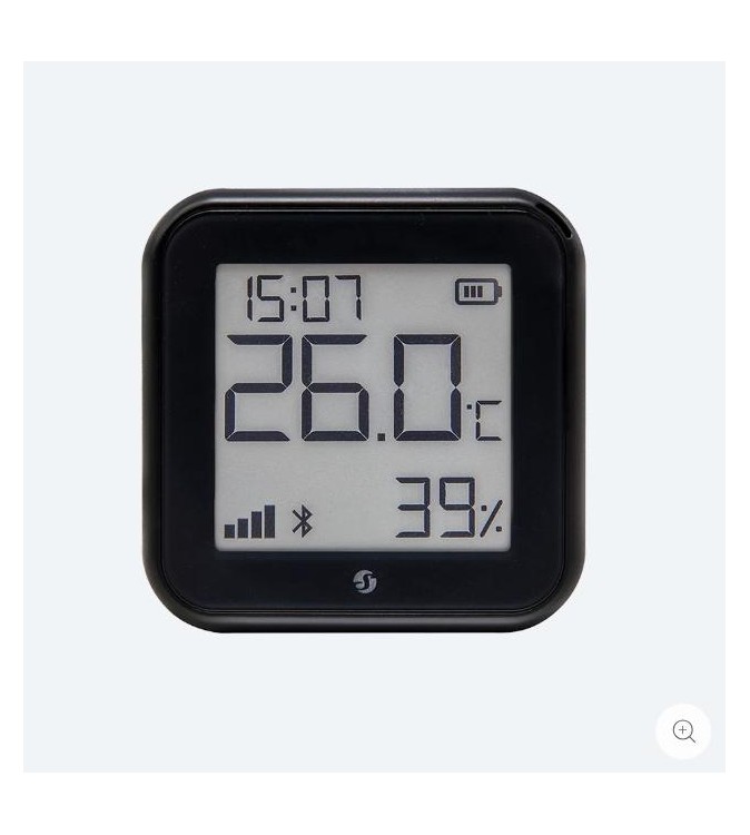 Shelly Sensore Temperat&Umid Wi-Fi + Bluet con display Gen3 Nero