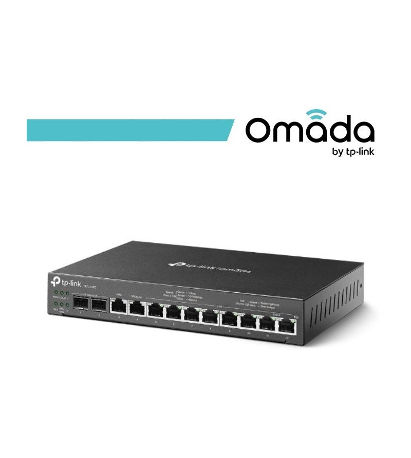 Omada Router VPN Gigabit 3-in-1: Router+Switch PoE+Controller - ER7212PC