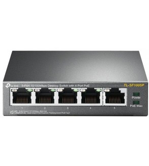 TP Link Switch desktop 5 porte 10/100Mbps 4 PoE - TL-SF1005P