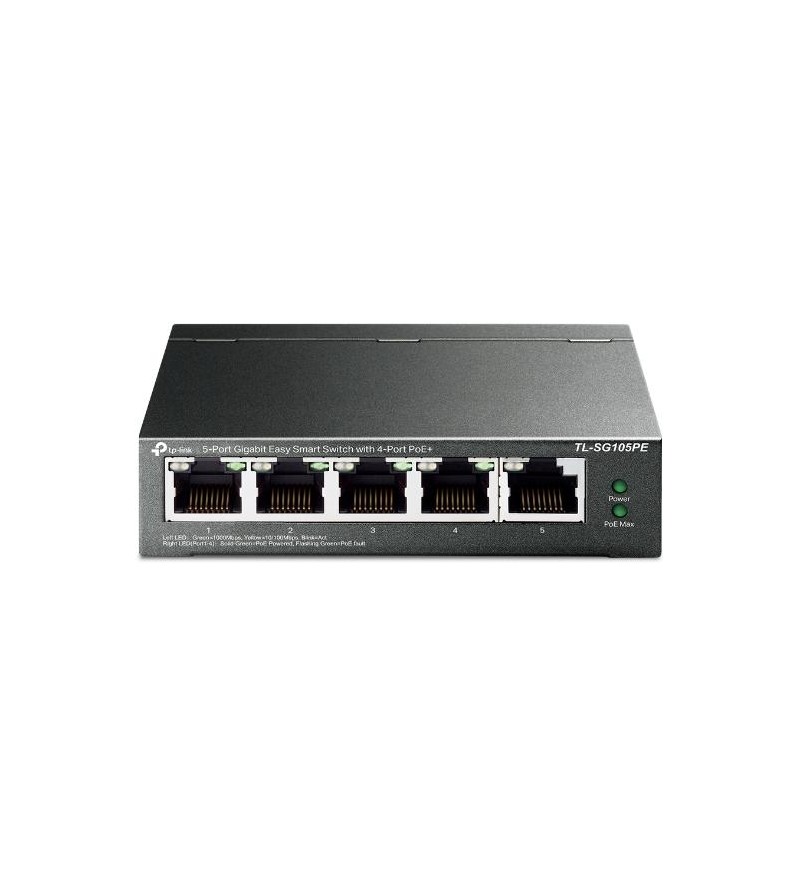 Switch 5 port Gigabit con 4-Port PoE+ TP-Link TL-SG105PE