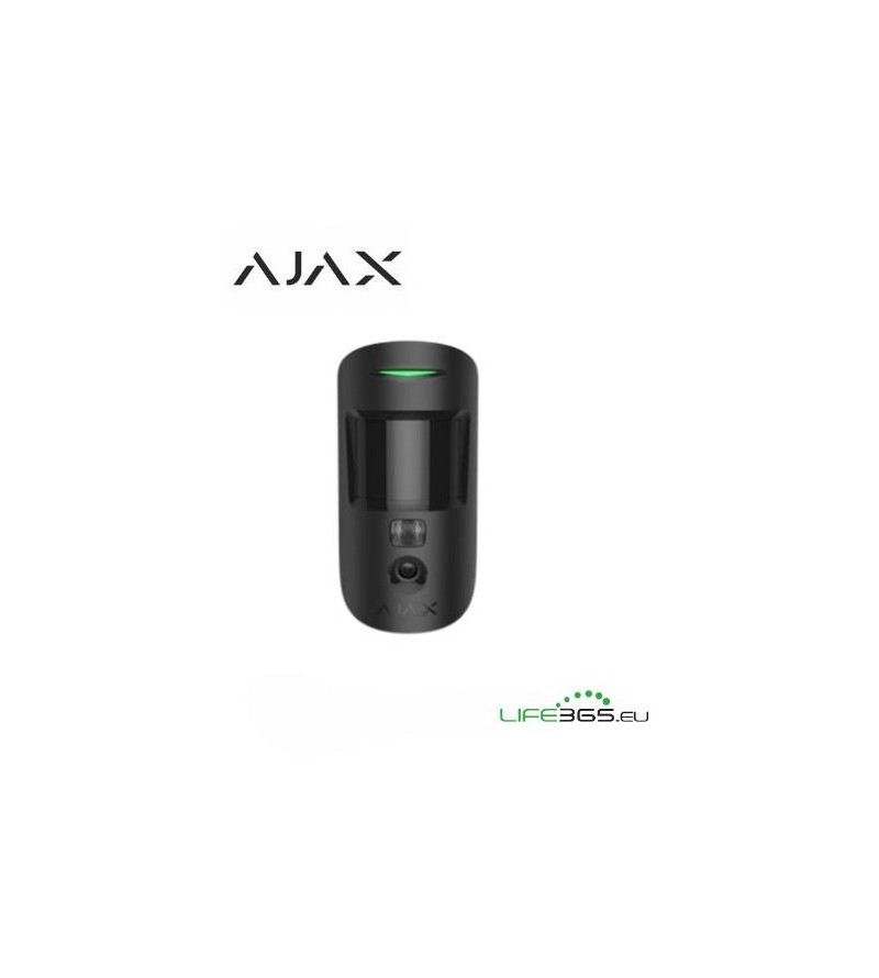 Ajax Sensore di movimento da esterno con fotocamera (MotionCam) da esterno nero