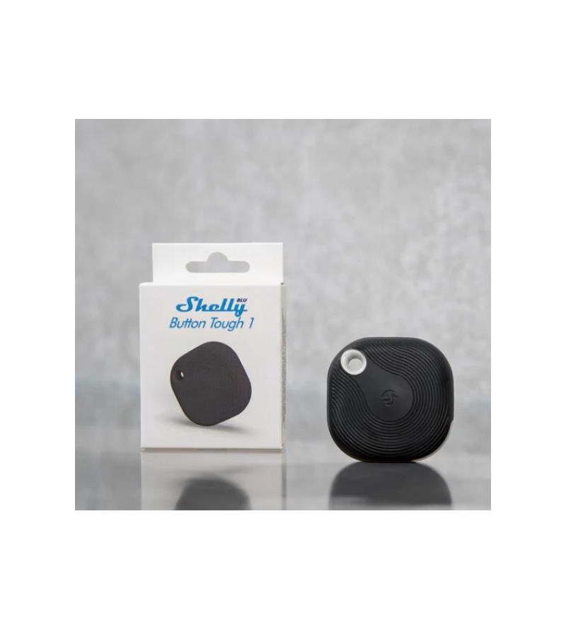 Shelly BLU Button Tough 1 Black - Pulsante Smart Bluetooth IP54 Nero