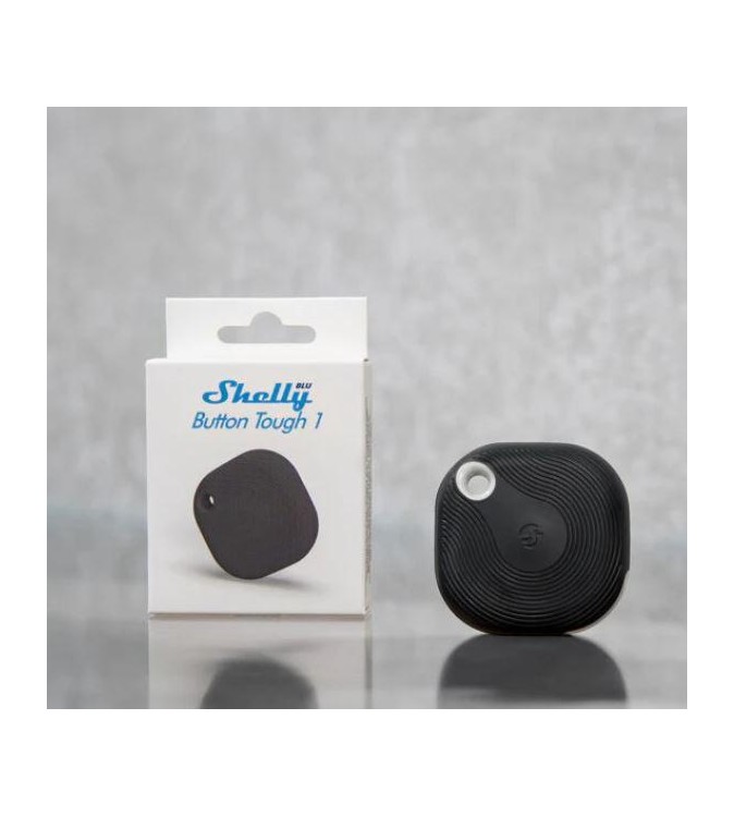 Shelly BLU Button Tough 1 Black - Pulsante Smart Bluetooth IP54 Nero