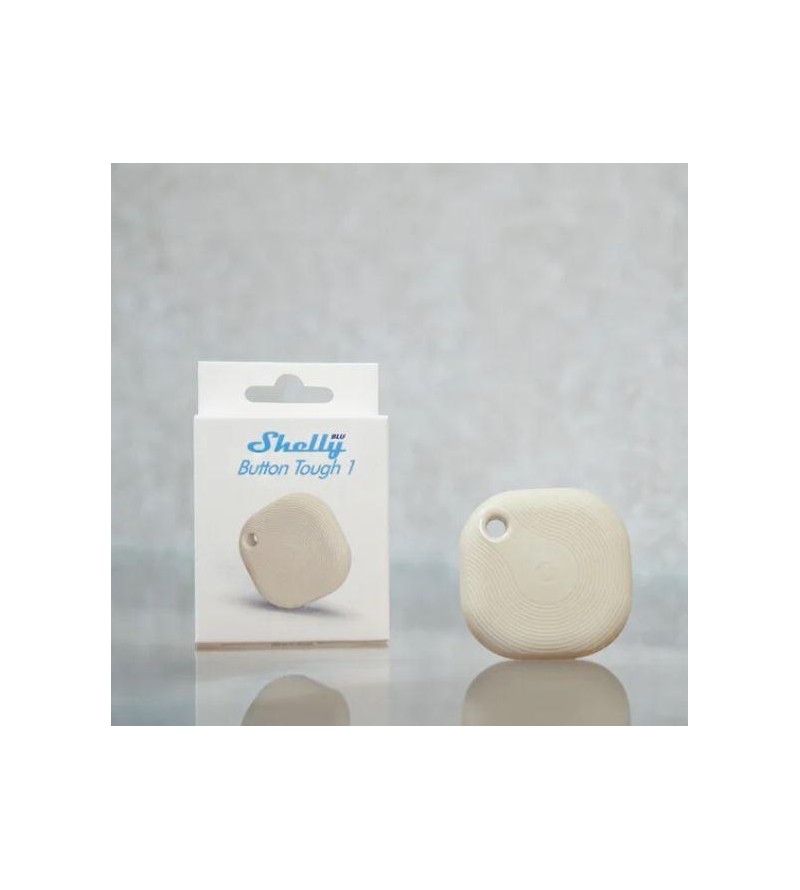 Shelly BLU Button Tough 1 Ivory - Pulsante Smart Bluetooth IP54 Bianco