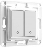 Shelly Wall Switch 2 - Pulsanti filari da parete 2 tasti bianco con supp relay