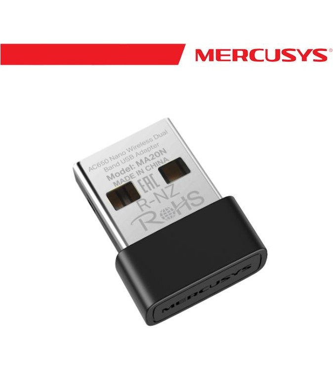 Mercusys AC650 Nano Wireless Dual Band USB Adapter - MA20N
