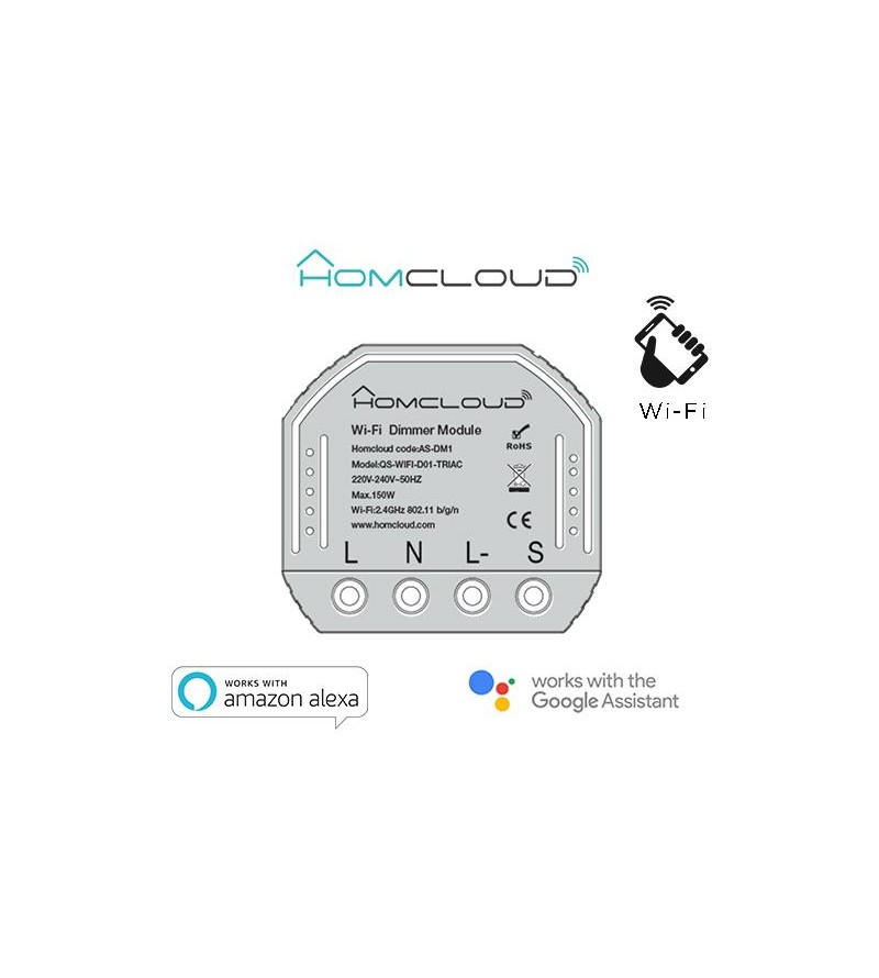 Modulo Dimmer 1CH Wi-Fi da incasso