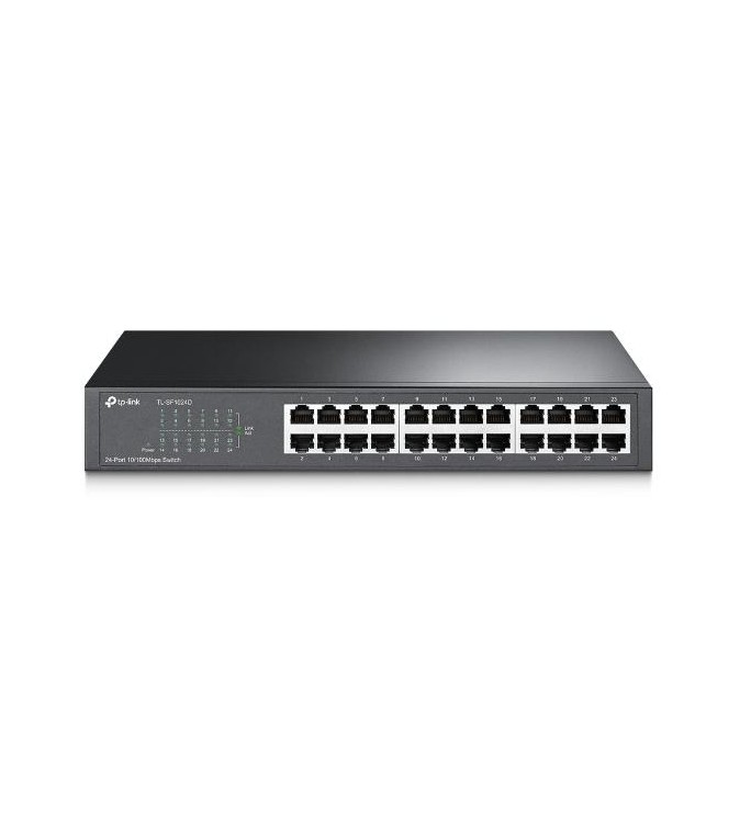 Switch desktop 24 porte 10/100Mbps in acciaio TL-SF1024D