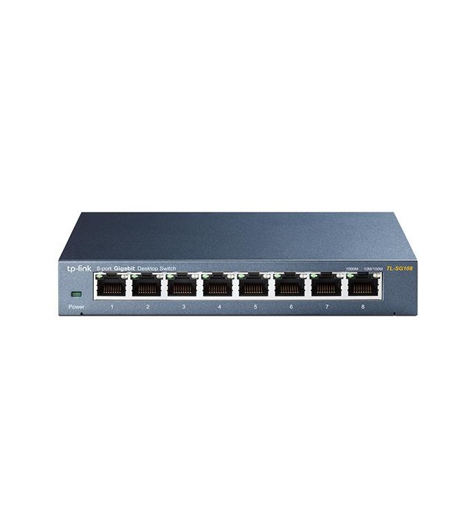 Switch 8 Porte Gigabit 10/100/1000 Mbps Plug & Play TL-SG108