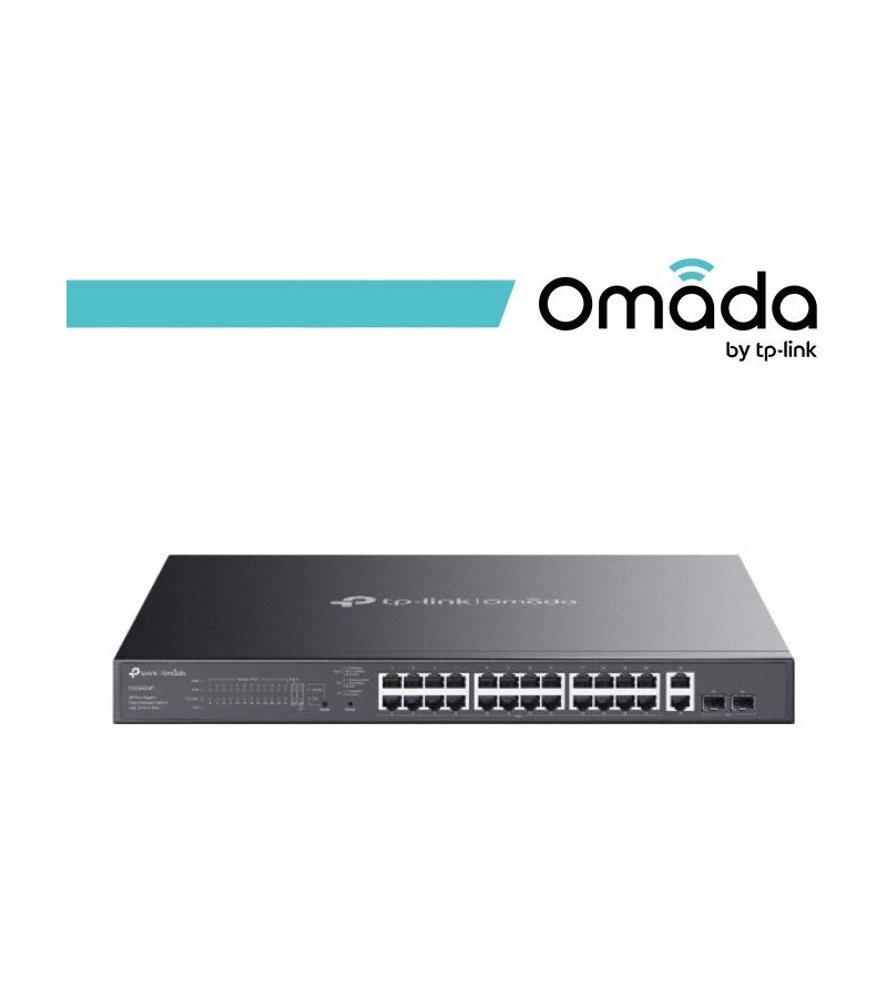 Omada 28-Port Gigabit Easy Managed Switch with 24-Port PoE+ - ES228GMP