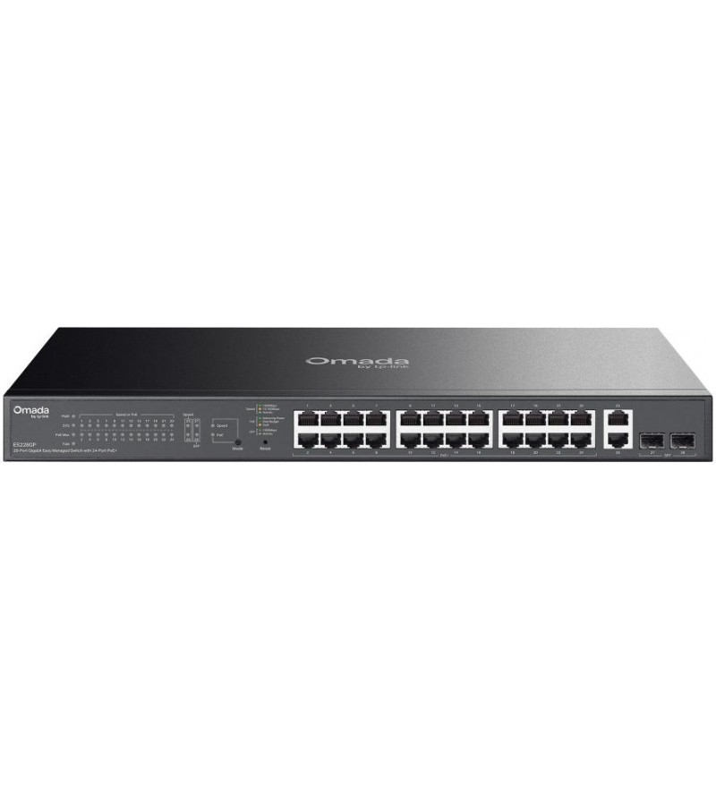 Omada 28-Port Gigabit Easy Managed Switch with 24-Port PoE+