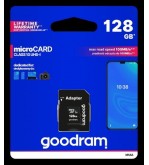 GoodRAM microSD 128GB class 10 UHS I + adapter - retail blister - M1AA-1280R12