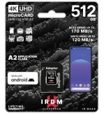GoodRAM microSD IRDM 512GB UHS I U3 A2 + adapter - IR-M2AA-5120R12