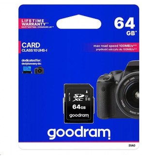 GoodRAM Scheda SD 64GB SDXC GoodRAM - retail blister - S1A0-0640R12