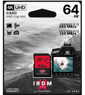 GoodRAM Scheda SD 64GB UHS II V60 - retail blister - IRP-S6B0-0640R12